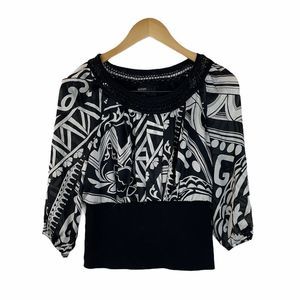 Alfani Petite Women Balloon Sleeve Blouse Size S